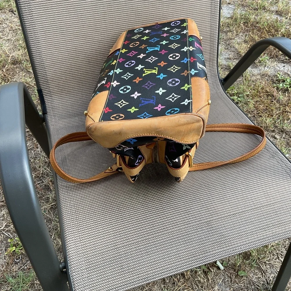 🌟Louis Vuitton🌟black multi Murakami Claudia AS4088